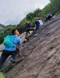 2026-08-30 孝感花千岩双峰山岩壁攀爬徒步登山一日行